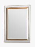 Gallery Direct Phantom Rectangular Frame Wall Mirror, 109.5 x 79cm, Gold