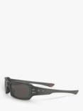 Oakley OO9238 Women's Fives Squared Rectangular Sunglasses, Grey Smoke
