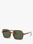 Ray-Ban RB1973 Women's Square Sunglasses, Brown