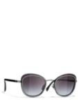 CHANEL Oval Sunglasses CH4264 Gunmetal/Grey Gradient
