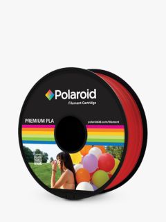 Polaroid Premium PLA 3D Printing Filament Cartridge, 1kg, Red