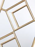 Där Kipton Decorative Rectangular Wall Mirror, 98 x 30cm, Gold
