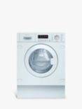 Neff V6540X2GB Integrated Washer Dryer, 7kg Wash/4kg Dry Load, 1400rpm Spin, White