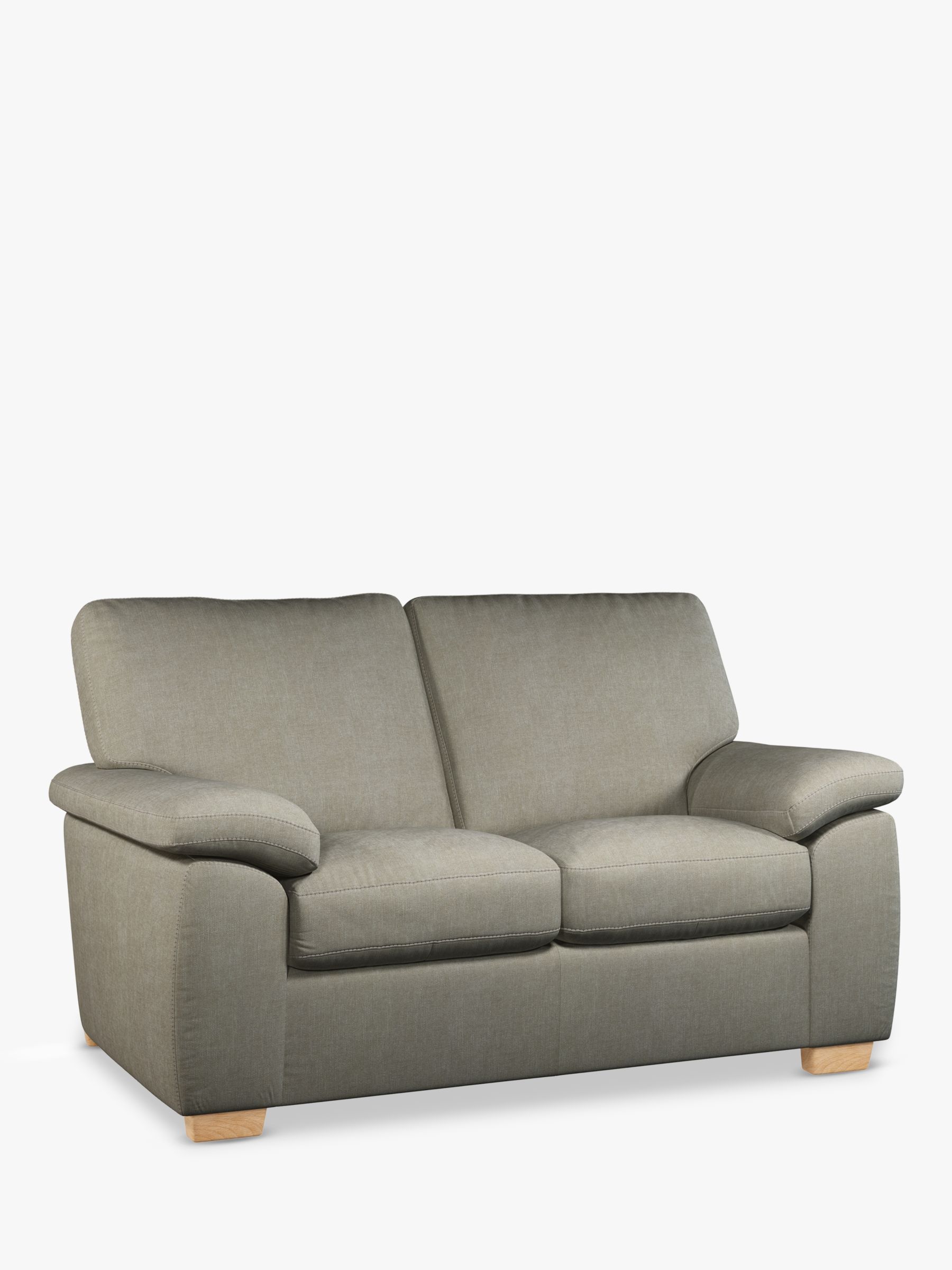 Camden Range, John Lewis Camden Small 2 Seater Sofa, Light Leg, Soft Touch Chenille Grey