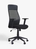 John Lewis ANYDAY Inset Office Chair, Black