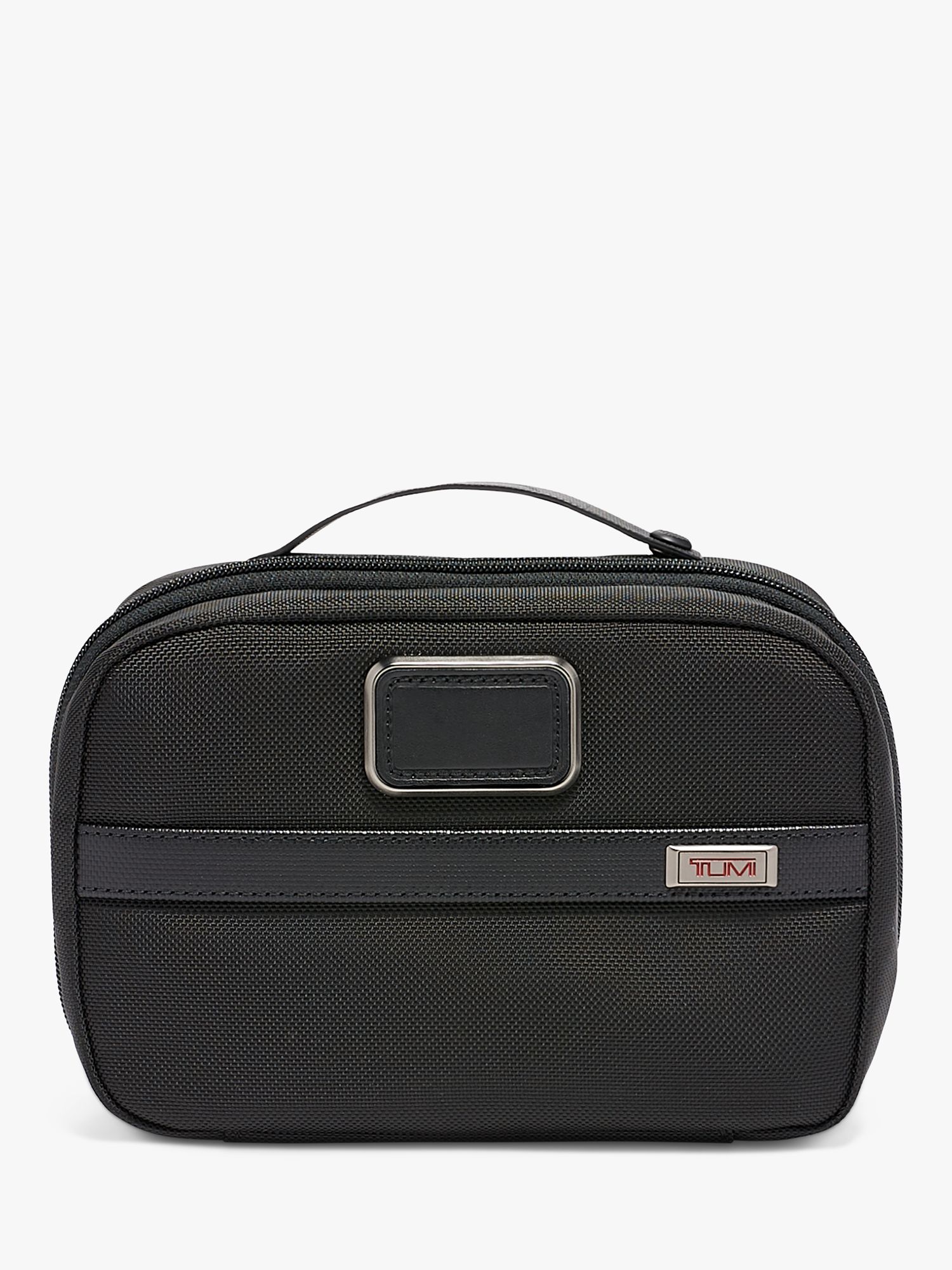 3 Split Travel Kit Wash Bag, Black