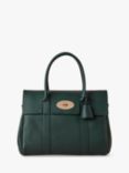 Mulberry Bayswater Heavy Grain Leather Handbag, Mulberry Green