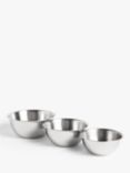 John Lewis Stacking, Stainless Steel Mixing Bowls, Set of 3