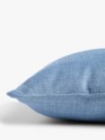 John Lewis ANYDAY Textured Weave Cushion, Mid Blue