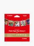 Canon PP-201 Glossy II Photo Paper Plus, 13 x 13cm, 20 Sheets