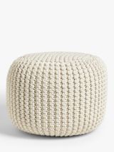 John Lewis Chunky Knitted Pouffe