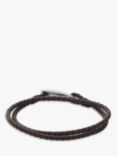 Skagen Men's Leather Wrap Bracelet