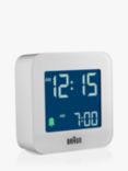 Braun Digital Travel Alarm Clock, White