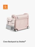 Stokke JetKids BedBox and Crew Backpack Travel Bundle, Pink Lemonade