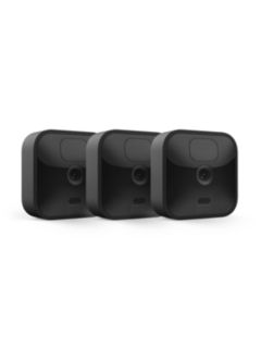 Blink Outdoor Wireless Battery Smart Security System with Three HD Cameras, Black