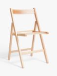 John Lewis ANYDAY Buiani Folding Chair, FSC-Certified (Beech), Natural, Set of 4