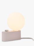 Tala Alumina Table/Wall Lamp with Sphere IV ES LED Dim to Warm Globe Bulb, Blossom