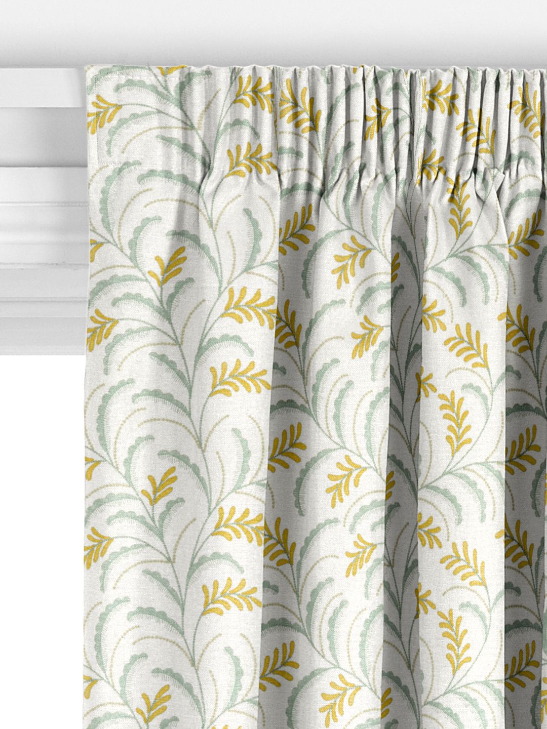 John Lewis Jouvene Embroidered Made to Measure Curtains, Citrine
