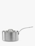 Samuel Groves Tri-Ply Stainless Steel Saucepan & Lid, 20cm