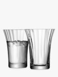 LSA International Aurelia Optic Glass Tumblers, Set of 4, 340ml, Clear