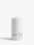 John Lewis ANYDAY Pillar Candle, White, 1.2kg