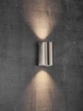 Nordlux Canto Max 2.0 Indoor / Outdoor Wall Light, Stainless Steel