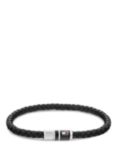 Tommy Hilfiger Men's Braided Leather Bracelet