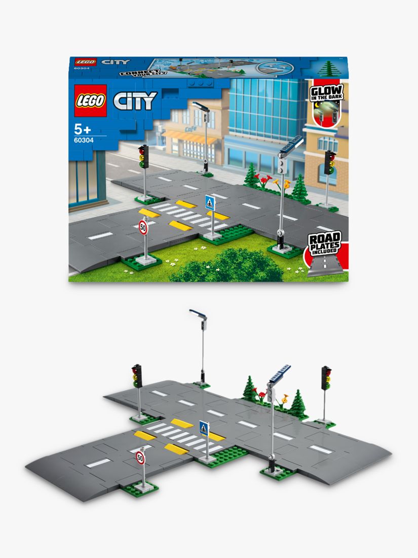 LEGO City Road Plates Building Set 60304 Glow in the Dark 112 Pieces Ages 5+