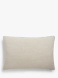 John Lewis Distressed Velvet Cushion, Spruce