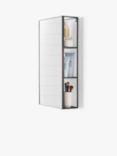 Umbra Cubiko Wall Mirror & Storage Unit, 62 x 30cm, Black