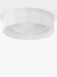 Där Nysa LED Semi Flush Ceiling Light, 40cm, White