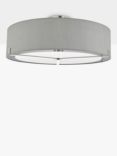 Där Diffuser Semi Flush Ceiling Light, Satin Chrome