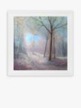 Chris Bourne - Tranquil Stroll Framed Print, 82 x 82cm, Blue/Multi