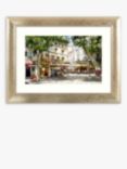 Richard Macneil - European Cafe Scene Framed Print & Mount, 61.5 x 81.5cm, Multi