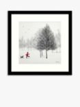John Lewis Adam Barsby 'Red Coat' Framed Print & Mount, 54.5 x 54.5cm, White/Black
