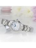 Citizen Women's Silhouette Eco-Drive Crystal Date Bracelet Strap Watch