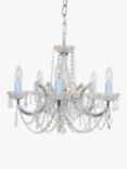 Impex Marie Theresa Crystal Chandelier Ceiling Light, 5 Arms, Clear/Chrome