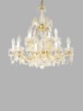Impex Marie Theresa Double Tiered Crystal Chandelier Ceiling Light, Large