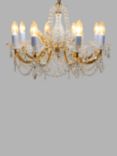 Impex Marie Theresa Crystal Chandelier Ceiling Light, 8 Arms