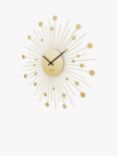 Acctim Brielle Metal Analogue Quartz Wall Clock, 50cm, Brass
