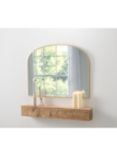 Yearn Wood Framed Overmantle Wall Mirror, 70 x 92cm, Gold