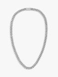 BOSS Men's Curb Chain Necklace, Silver
