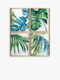 Eva Watts - Tropical Leaves Framed Prints, Set of 4, 42 x 32cm, Green