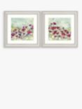 Catherine Stephenson - Poppy & Daisy Framed Print & Mount, Set of 2, 60.5 x 60.5cm, Red/Multi