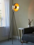 John Lewis Millhouse Floor Lamp, Brass