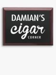 Treat Republic Personalised 'Cigar Corner' Sign, Black