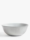 John Lewis Leckford Stoneware Cereal Bowl, 16cm, Grey