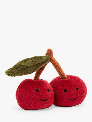 Jellycat Fab Fruit Cherry Soft Toy, One Size, Multi