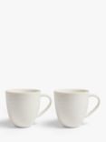 John Lewis Wave Fine China Mugs, Set of 2, 320ml