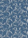 John Lewis Langley Leaf Furnishing Fabric, Navy